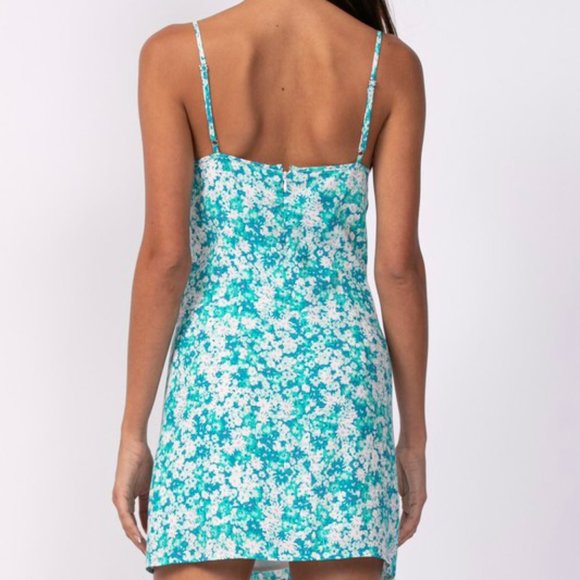 ❌SOLD OUT❌ CANDY PAINT FLORAL MINI DRESS - Picture 2 of 3